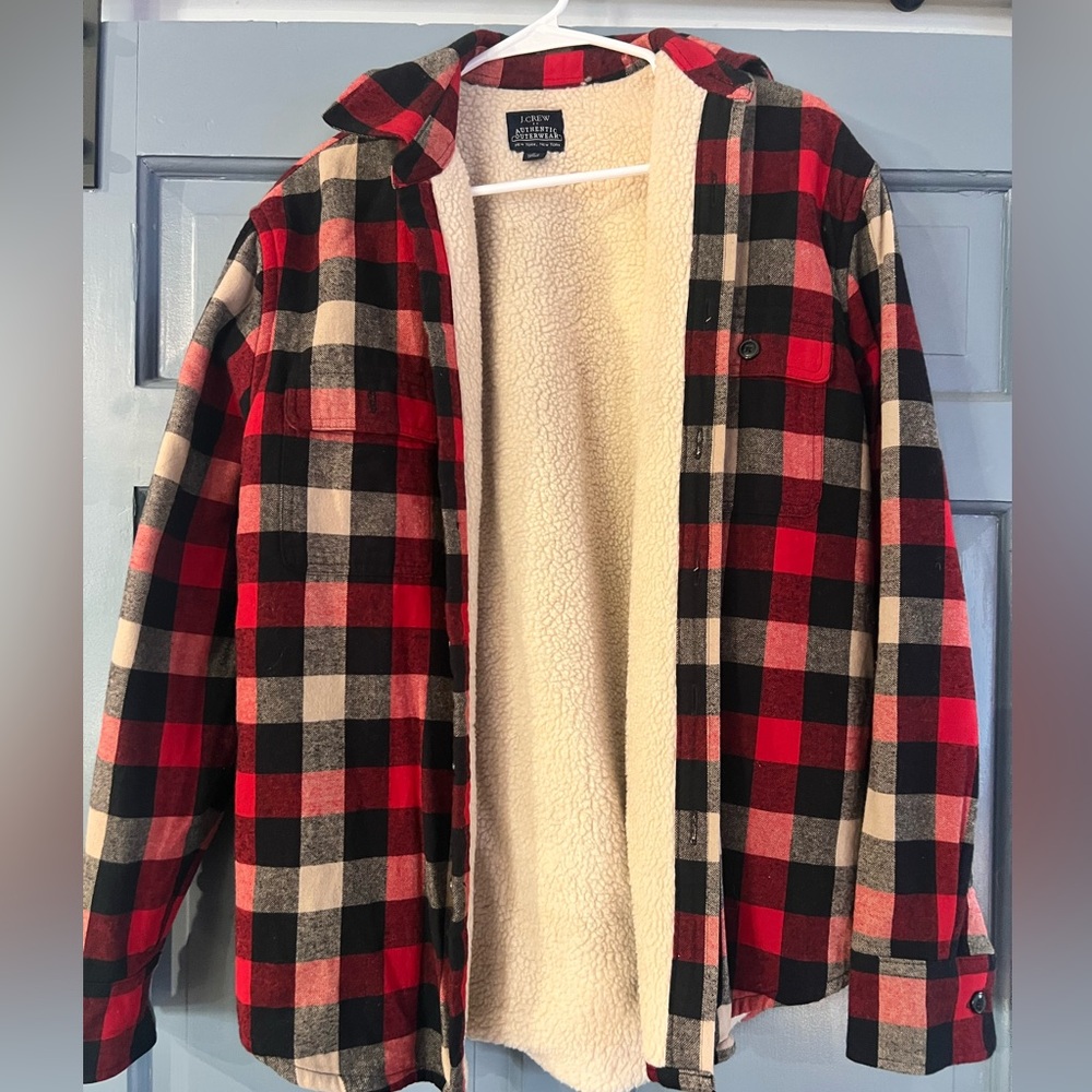 J. Crew Sherpa-Lined Outerwear Jacket